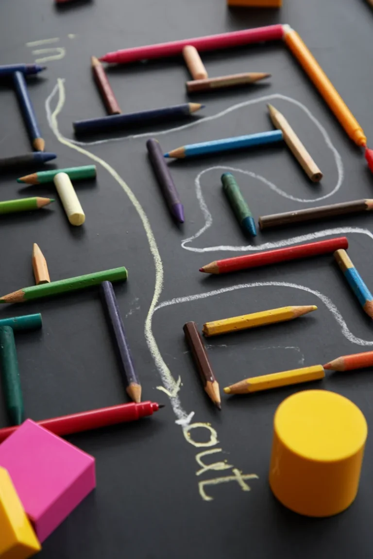 color-pencils-composed-with-symmetry-labyrinth-concepts Image description